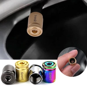 Valve Locking Tire Stem Caps Anti-Theft Air Stems Tyre Valve Stem Cap Wheel @ - Picture 1 of 16