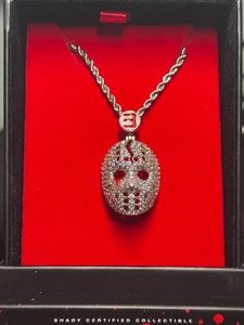 Eminem "Slim Shady" Limited Edition Hockey Maske Diamant Anhänger & 24" Kette NEU! - Bild 1 von 2