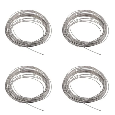  4 Pieces Cable Rope Wire Rope Stainless Steel Stainless Steel Wire Rope Braided - Image 1 of 4