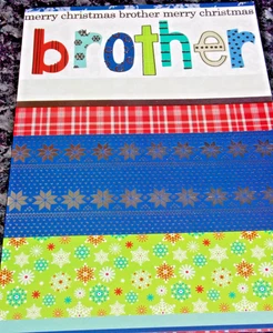 Merry Christmas Brother, Christmas Card. (LX16) - Picture 1 of 2