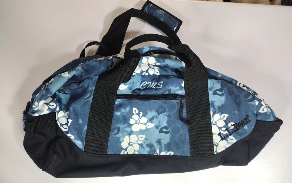 Bolsa de Lona LL BEAN Equipaje de Mano Equipaje de Mano Azul Bordado "CMS" LEER DESCRIPCIÓN Foto 1 de 4