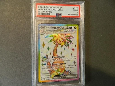 Alolan Exeggutor ex 225/191 Ultra Rare Surging Sparks SSP Pokemon Card PSA 9 - Image 1 of 3