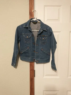 Chaqueta Vaquera Clásica Western De Colección Wrangler Talla XS 14 Abotonada Foto 1 de 4