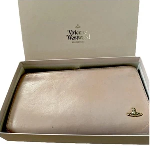  Vivienne Westwood Vintage Orb Clasp Long Wallet 3118M114 Leder Pink - Bild 1 von 8