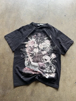 Camisa Mastermind Japón Negra Manga Corta Cuello Redondo Gráfico Camiseta Calavera Talla M Foto 1 de 4