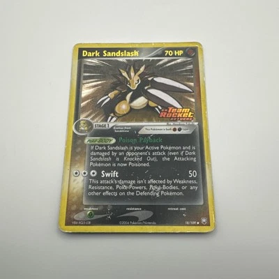 Pokemon Card - Dark Sandslash 18/109 - Team Rocket - Stamped Reverse Holo - HP - Image 1 of 4