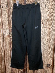 Under Armour Youth Boys Sweatpants Joggers SZ Youth S Black Loose Fit Drawstring - Picture 1 of 6