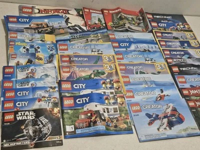 Lot of 37: Lego Manuals Booklets Instructions Only  Technic Creator City Ninjago - Image 1 of 4