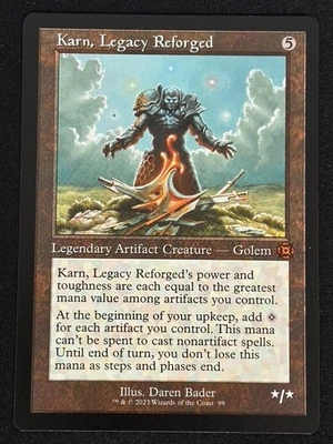 1x MTG Karn, Legacy Reforged (Retro Frame) - (MAT) #99 - Magic the Gathering - Image 1 of 2