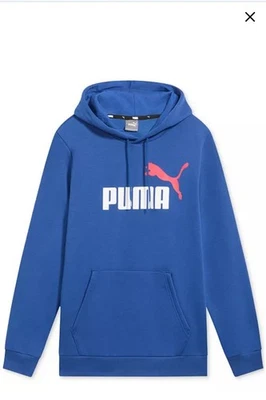 Sudadera con capucha polar con logotipo deportivo Puma para hombre color azul talla L  Foto 1 de 2