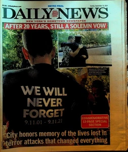 New York Daily News September 12 2021 Clint Eastwood 9/11 Remembrance 11 - Picture 1 of 3