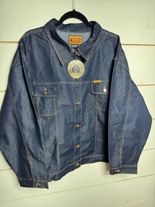Crest Jeans USA Denim Jacket Womens Size 3XL Dark Wash Jean NWT Deadstock Y2K - Picture 1 of 4