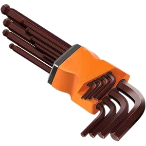 Long Allen key wrench with long arm sleeve ball end, metric and standard size - Picture 1 of 12