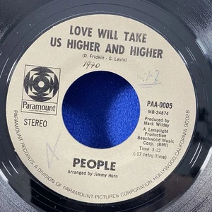 People ‎– Love Will Take Us Higher And Higher 7” Single - Picture 1 of 2