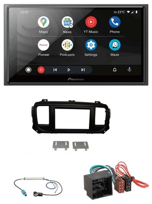 Pioneer USB 2DIN DAB MP3 Bluetooth Autoradio für Citroen Jumpy Spacetourer ab 20 - Bild 1 von 4