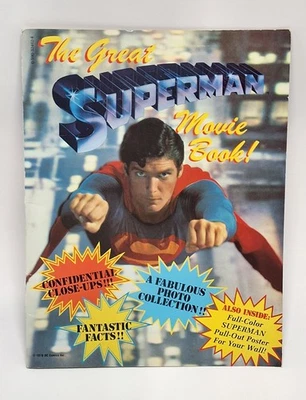 VINTAGE 1978 The Great Superman Movie Book No Poster - Image 1 of 4