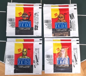 1983 STAR WARS (ROTJ) Collection x8 Topps gum wrappers (2 Sets) - Picture 1 of 2