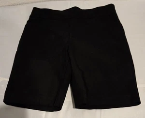 Ladies Chico's Bermuda Shorts Sz S/6 Black Comfort Stretch Pull On - Picture 1 of 8