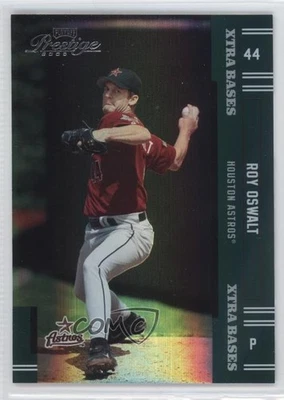 2005 Playoff Prestige Xtra Bases Green /50 Roy Oswalt #144 - Image 1 of 2