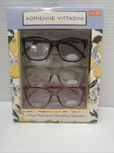 Adrienne Vittadini 3 Paar +2,50 Premium Lesebrille - Bild 1 von 5