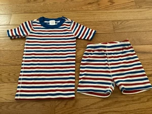Hanna Andersson Unisex 5 (110)Snug Fit Stripe Short PJ Set - Picture 1 of 15