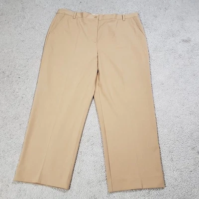 Pantalones Orvis para mujer 20 (40x27) tostados elásticos tobillo recortados ropa de trabajo al aire libre carrera Foto 1 de 4