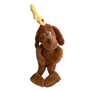 Peluche cane Aurora Dr. Seuss Grinch Max grande 23" marrone Natale - Foto 1 di 9