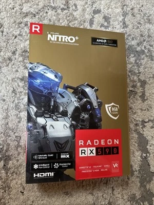 Sapphire NITRO+ RX590 8GB Graphics Card - 50th Anniversary Edition Gold