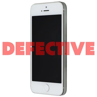 DEFECTIVE Apple iPhone 5s (4-in) Smartphone A1453 Unlocked - 32GB - White/Silver - Image 1 of 4