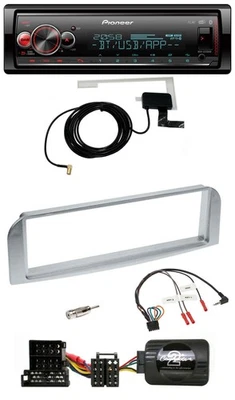 Pioneer Bluetooth DAB USB Lenkrad Autoradio für Alfa 147 GT silbergrau - Bild 1 von 4