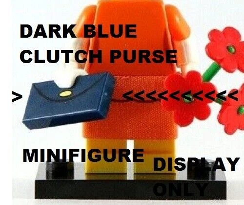 LEGO Minifigure Clutch Purse Dark Blue Gold Fancy Marge Simpson Friends Bag - Image 1 of 1