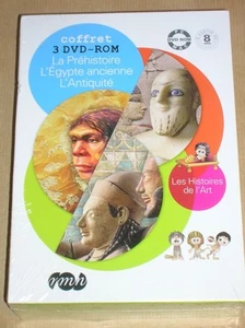 RARE COFFRET 3 DVD ROM JEUNESSE / LA PREHISTOIRE, L'EGYPTE, L'ANTIQUITE / NEUF - Picture 1 of 2