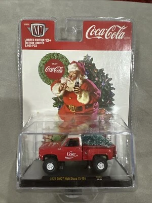 2020 M2 MACHINES CHRISTMAS COCA COLA 1978 GMC HIGH SIERRA 15 4x4 1:64 Scale - Image 1 of 2