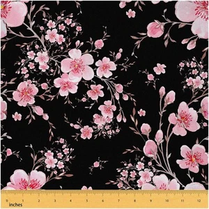 Sakura Serenade Fabric - Japanese Cherry Blossom Yardage: V - Picture 1 of 7