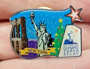 2002 SALT LAKE CITY WINTER OLYMPIC NEW YORK TORCH RELAY COCA-COLA PIN #722 - Picture 1 of 7