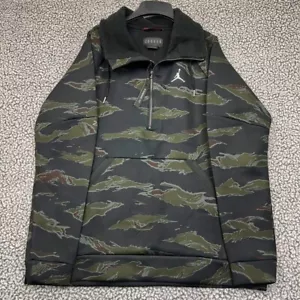 Air Jordan Sweatshirt Men Large Black Camo 23 Engineered Jumpman Pullover New L - Picture 1 of 7