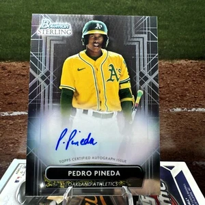 Autografo Bowman Sterling 2022 Pedro Pineda Auto Athletics #PA-PP - Foto 1 di 2
