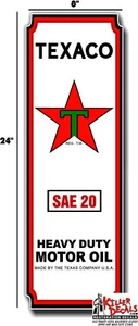 24"X8" TEXACO FRONT DECAL FOR SMALL LUBSTERS GAS AND OIL PUMP SIGN STICKER - Picture 1 of 1