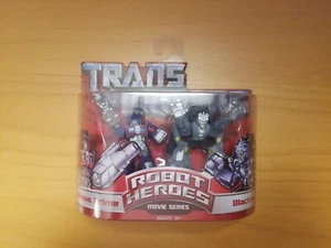 Transformers Robot Heroes Movie Series Optimus Prime And Blackout Action Figure - Picture 1 of 4