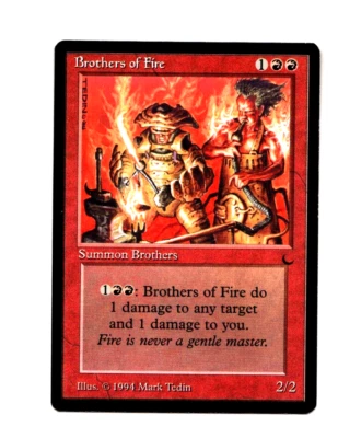 MTG Brothers of Fire NM- The Dark Magic the Gathering ~ Free Shipping ~ - Image 1 of 2