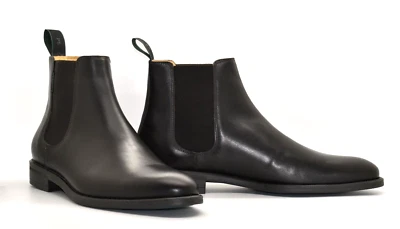 E0 NUEVO SIN CAJA PAUL SMITH Cuero Chocolate Cedric Chelsea Bota Zapatos Talla 8 EE. UU. 9 $375 Foto 1 de 4