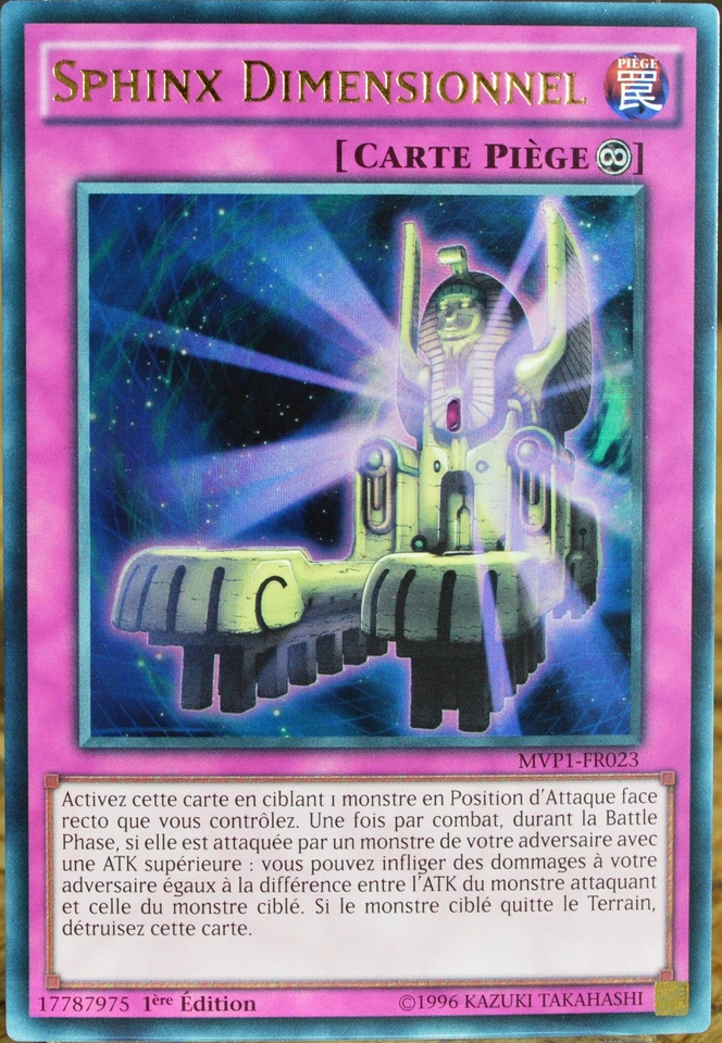 carte YU-GI-OH MVP1-FR023 Sphinx Dimensionnel Ultra Rare NEUF FR - Photo 1/1