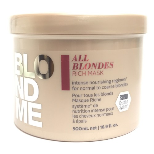 Schwarzkopf BlondMe All Blondes Rich Mask - Normal to Coarse Blondes, 16,9 oz-