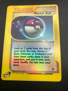 Master Ball 143/165 REVERSE HOLO Uncommon Pokemon Expedition Vintage NM 2002 - Picture 1 of 2
