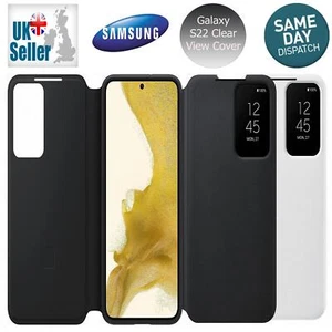 Samsung Galaxy Clear View Cover for S22/S22 Plus/S22 Ultra - Picture 1 of 11