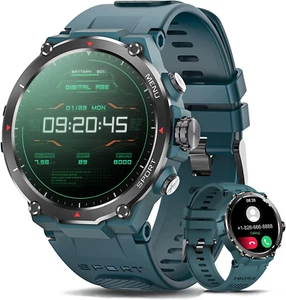 Military Smart Watches for Men (Answer/Make Call), Tactical Military Watch,Smart - Zdjęcie 1 z 16