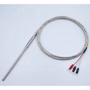 Sensor de sonda RTD PT100ohm L 50 mm (1,96") manga tipo D 4,8Ø 2M con cable de plomo 3P - Imagen 1 de 1