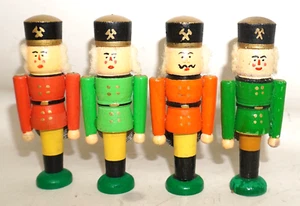 Bergmann Erzgebirge Baumbehang MINIATUREN 8,5cm Pyramidenfiguren 4x DDR /P15 - Bild 1 von 5