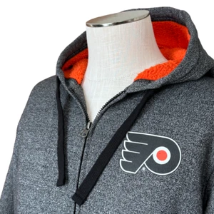 Philadelphia Flyers Hoodie - Gr. Large - NHL Rink Side - Full Zip grau Sweatshirt - Bild 1 von 10