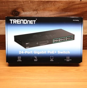 TRENDnet GREENnet TPE-TG240g 24-Port PoE+ Gigabit Switch Networking Servers - Picture 1 of 10